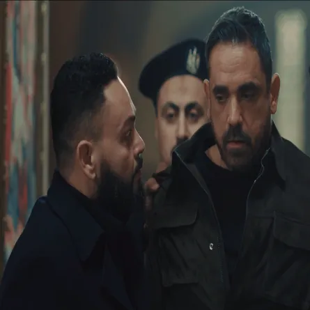 امير كرارة - الصورة من شاشة عرض مسلسل بيت الرفاعي