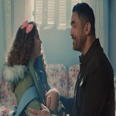 امير كرارة - الصورة من شاشة عرض مسلسل بيت الرفاعي