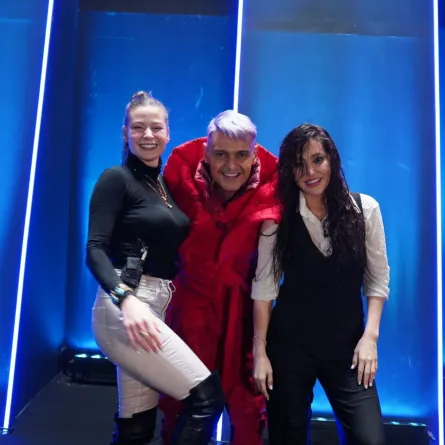 باميلا الكيك ومرام علي مع رامز جلال - الصورة من حساب رامز جلال على موقع X