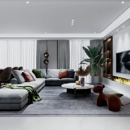 الكنبة الزاوية المودرن