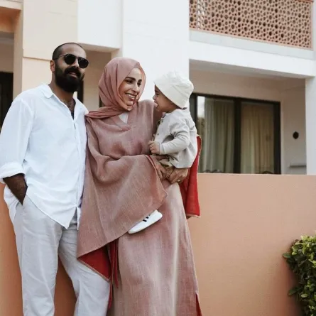 سمر شاكر مع عائلتها- الصورة من حسابها على إنستغرام