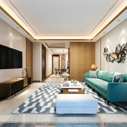 ديكور مودرن في غرفة المعيشة 