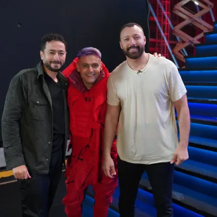 حمادة هلال وأحمد فهمي مع رامز جلال - الصورة من حساب رامز جلال على موقع X