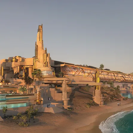 تريام وجهة سياحية فريدة . الصورة من الحساب الرسمي لنيوم على منصة x