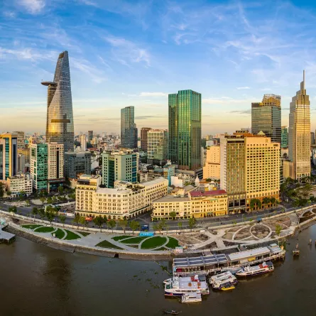 هوشي منه تقع في جنوب فيتنام