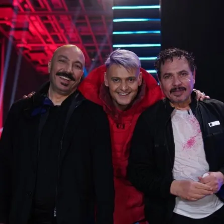 طارق لطفي ومحمد رياض مع رامز جلال - الصورة من حساب رامز جلال على موقع X