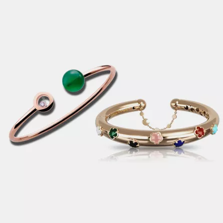 أساور مرصعة بحجر الغارنيت لإطلالات رمضان