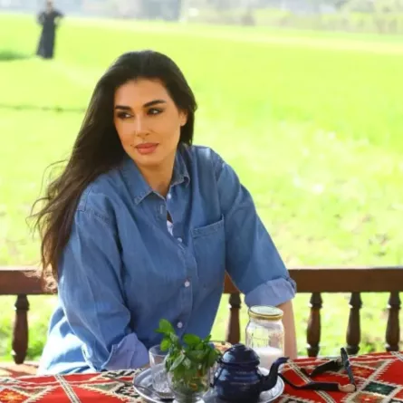 ياسمين صبري من كواليس مسلسل "رحيل" - الصورة من حساب شركة Phenomena