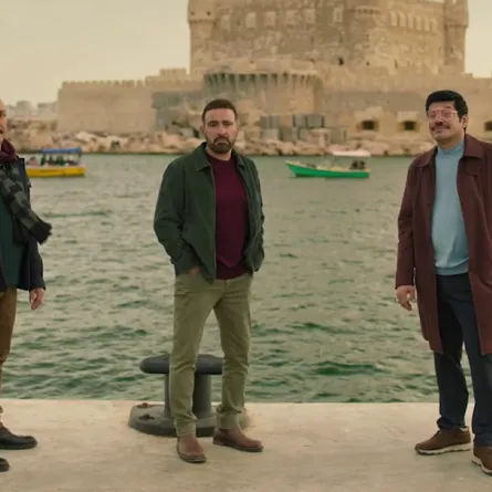 باسم سمرة وأحمد السقا وطارق لطفي- الصورة من المركز الإعلامي لـ mbc