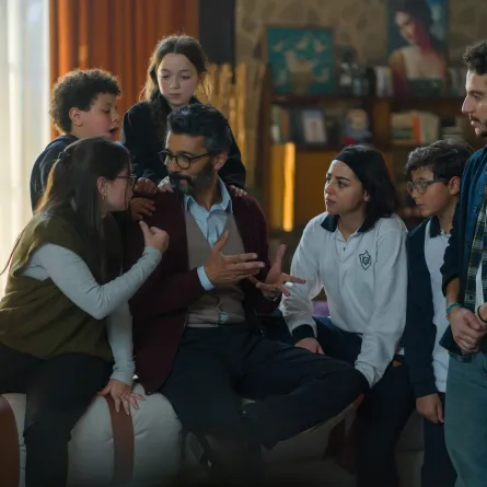 خالد النبوي ونجوم مسلسل إمبراطورية ميم - الصورة من الشركة المتحدة للخدمات الإعلامية