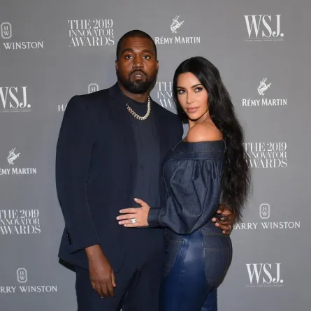 كانييه ويست وكيم كارداشيان Kim Kardashian and Kanye West في حفل WSJ Magazine 2019  (مصدر الصورة: AFP / Angela Weiss)