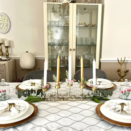 تزيين طاولة السفرة 