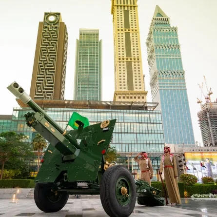 مدفع العيد في دبي. الصورة من wam