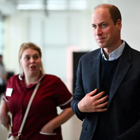 الأمير ويليام  Prince William في Millennium Gallery (مصدر الصورة:  Oli SCARFF / POOL / AFP)