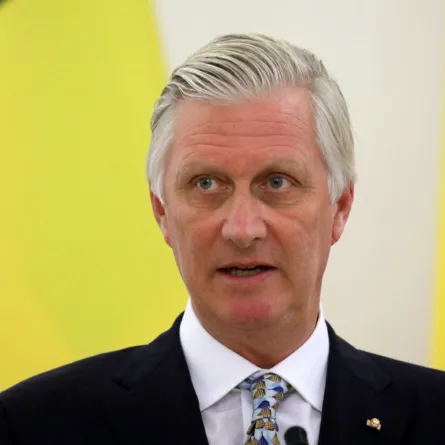 الملك فيليب في القصر الرئاسي في فيلنيوس، ليتوانيا (King Philippe at the Presidential Palace in Vilnius, Lithuania). مصدر الصورة: PETRAS MALUKAS / AFP