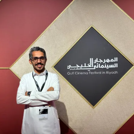 المنتج قاسم الشافعي في المهرجان السينمائي الخليجي - تصوير زكية البلوشي