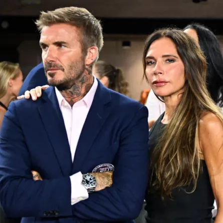 ديفيد وفيكتوريا بيكهام David  and Victoria Beckham في فلوريدا (مصدر الصورة: CHANDAN KHANNA / AFP)