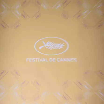 شعار مهرجان كان A photo shows the festival logo (مصدر الصورة:  Alain JOCARD / AFP)