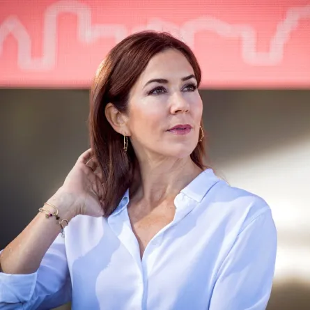 ماري ولية عهد الدنمارك في العاصمة المغربية الرباط (Mary, Crown Princess of Denmark in the Moroccan capital Rabat). مصدر الصورة: AFP / FADEL SENNA