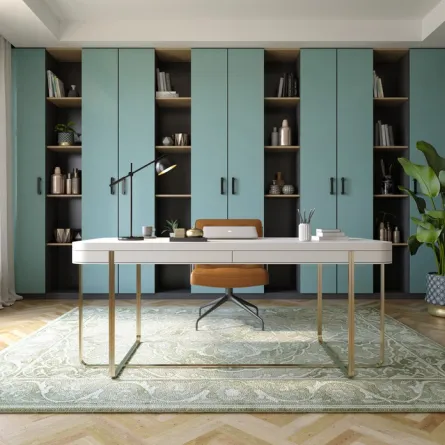 ديكور جذاب في المكتب المنزلي