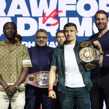 انطلاق نزال موسم الرياض بين كروفورد ومادريموف في لوس أنجلوس