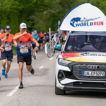 سباق وينغز فور لايف العالمي. الصورة من الحساب الرسمي لـWings for Life World Run على منصة x