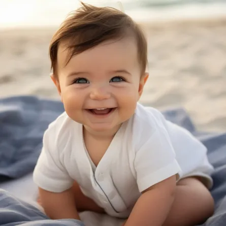 صورة لطفل يبتسم