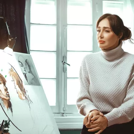 حلا شيحة من كواليس مسلسل امبراطورية ميم - الصورة من حساب حلا شيحة على انستغرام