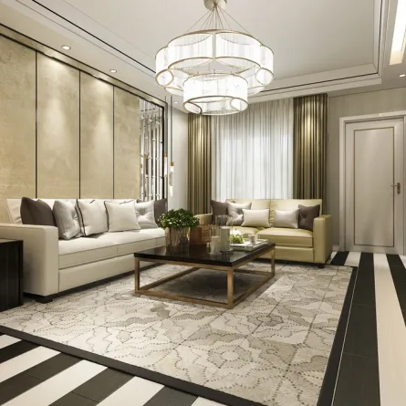 غرفة جلوس فخمة