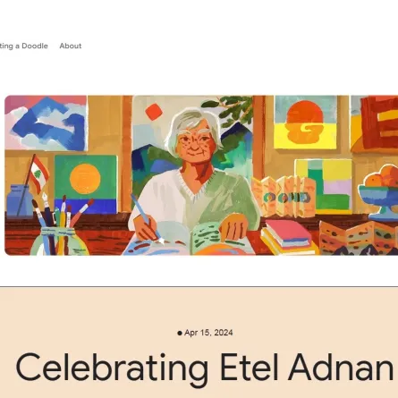  "جوجل"يحتفي بـ "إيتيل عدنان"  