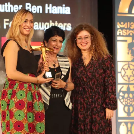 صناع فيلم بنات ألفة - الصوة من المكتب الاعلامى لمهرجان أسوان 