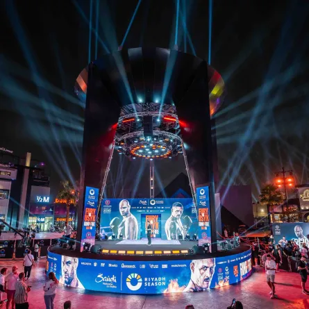 نزال حلبة النار- الصورة من حساب موسم الرياض على منصة إكس 