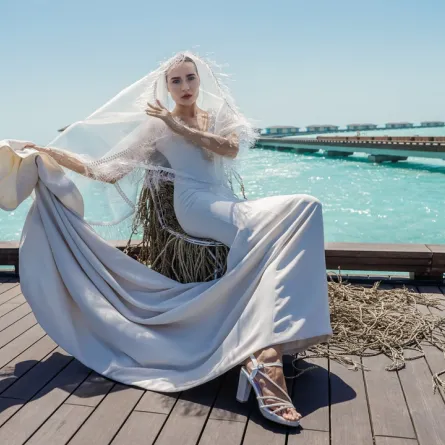  من عرض المصممة تيما عابد- الصورة من مكتب العلاقات العامة للمهرجان