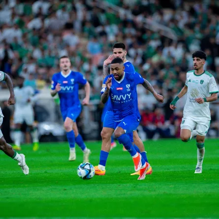 مالكوم يسجل الهدف الثاني للهلال. الصورة من الحساب الرسمي لنادي الهلال على منصة x