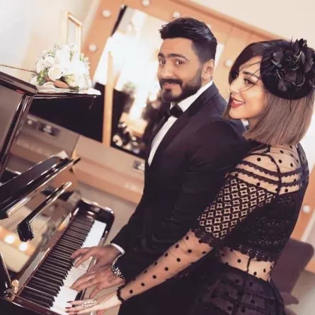 تامر حسني وبسمة بوسيل - الصورة من حساب تامر حسني على الفيس بوك