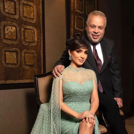 أشرف زكي وروجينا - الصورة من حساب أشرف زكي على انستغرام