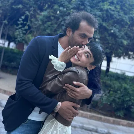 سلمى أبو ضيف وإدريس عبد العزيز - الصورة من حساب إدريس على انستغرام