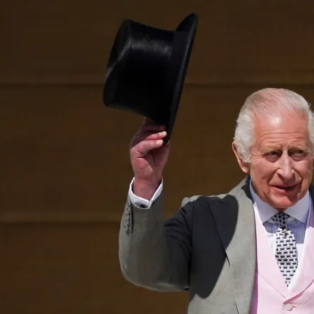 الملك تشارلزKing CharlesI في حفل الحديقة (مصدر الصورة : Yui Mok / POOL / AFP)