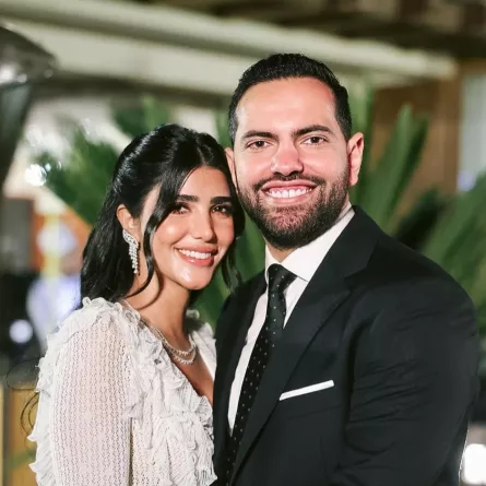 ريم سامي وعريسها - الصورة من حساب ريم سامي على انستغرام