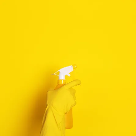 تنظيف الجدران، باستخدام الكلور