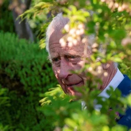 الملك تشارلز الثالث يزور معرض RHS Chelsea للزهور لعام 2024 في لندن (King Charles III visits the 2024 RHS Chelsea Flower Show in London). مصدر الصورة: Arthur Edwards / POOL / AFP
