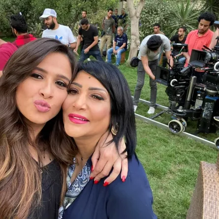 ياسمين عبد العزيز وبدرية طلبة - الصورة من حساب ياسمين عبد العزيز على الفيس بوك