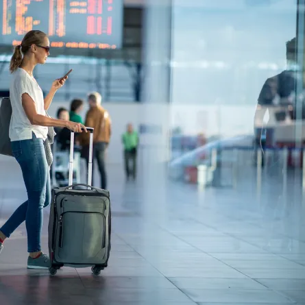 التوجه مباشرةً إلى منطقة تسجيل الوصول الخاصة بشركتك الجوية