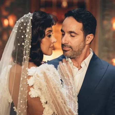 ياسمين رئيس وزوجها - الصورة من المكتب الإعلامي لياسمين رئيس