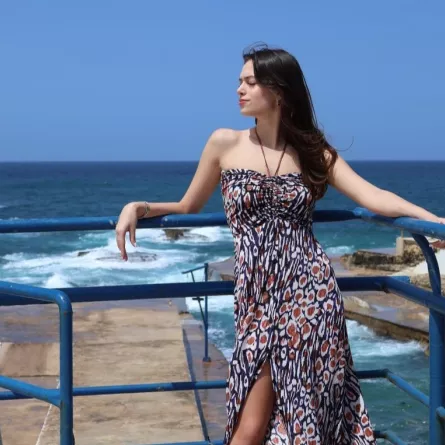 فستان بحر من تصميم سيما بيضون - الصورة من المصممة 