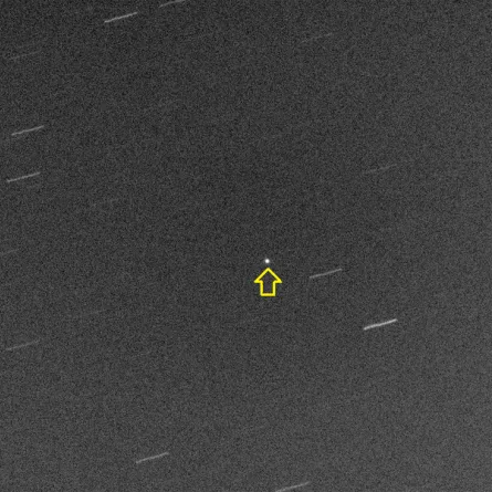 وصفوه بالفئة الخطرة.. رصد صورة لكويكب بمرصد الختم الفلكي بأبوظبي - الصورة من حساب مركز الفلك الدولي على منصة إكس