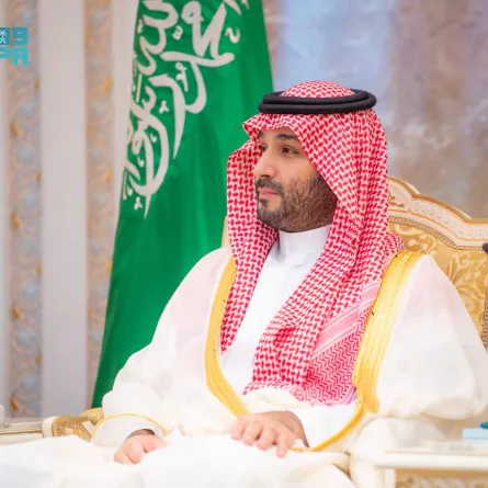 الأمير محمد بن سلمان ولي العهد رئيس مجلس الوزراء خلال استقباله المهنئين بعيد الأضحى- الصورة من واس 