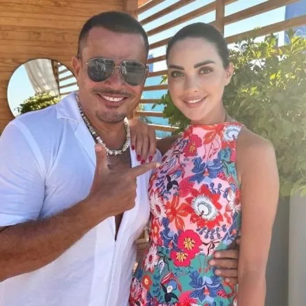 داليدا خليل وعمرو دياب - الصورة من حسابها على انستغرام