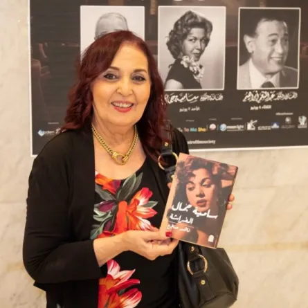 منيرة أباظة الأخت غير الشقيقة لرشدي أباظة- تصوير يحيى أحمد