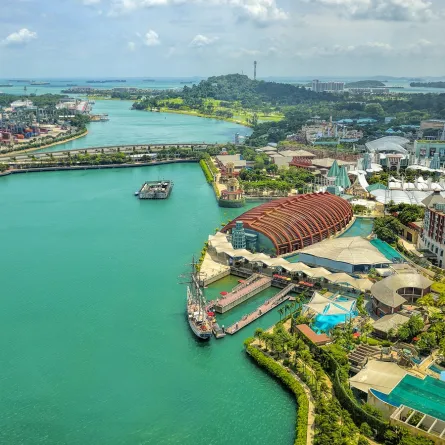 إطلالة على جزيرة سنتوسا